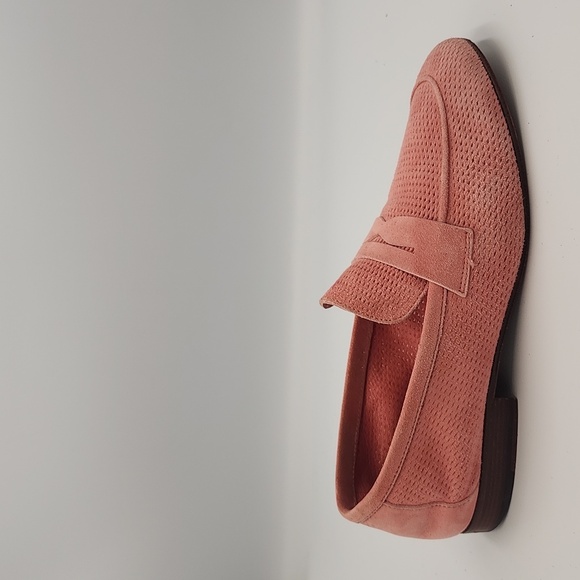 M. GEMI Sacca Donna Perforated Suede Loafer In Pink - Picture 1 of 6